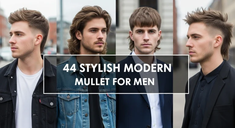 44 Stylish Modern Mullet for Men