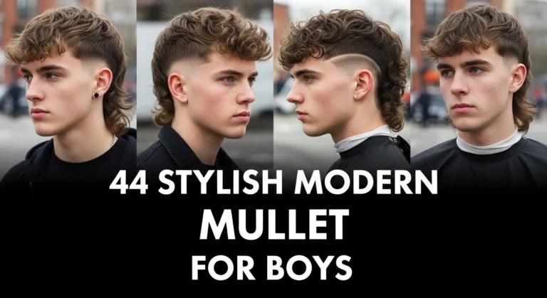 44 Stylish Modern Mullet for Boys